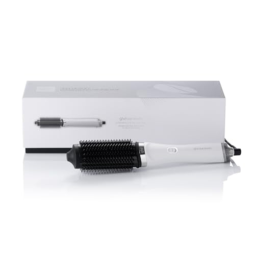 ghd Duet Blowdry-Hair Dryer Brush-Wet to Blow Dried with No Heat Damaage, 3X more Volume, 24hr Long Lasting Results, Blow Dry with No Fizz, 50% More Shine, Black/White