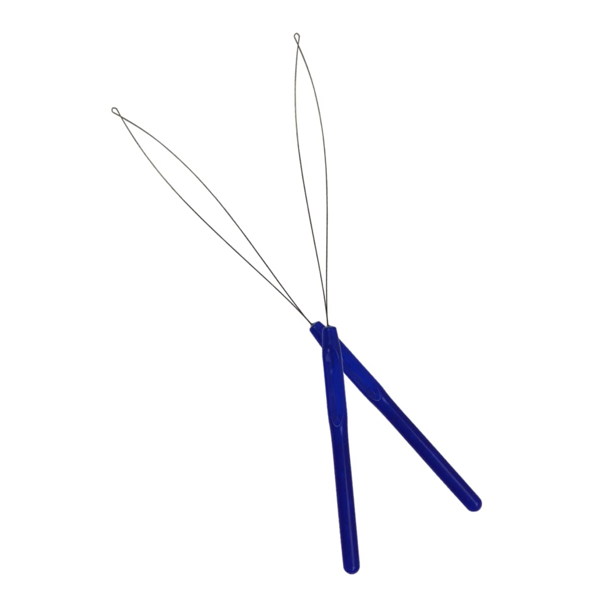 10 Pcs Hair Extension Loop Needle Threader Pulling Hook Tool and Bead Device Tool Loop Threader for Micro Rings beads and Hair or Feather Extensions (Black)