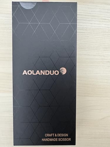 AOLANDUO Hair Cutting Scissor-Extremely Sharp-Offset Design Using Japanese JP440C Stainless Steel Hair Scissor for Barbers & Salon Stylists- Smooth Motion Fine Craftsmanship Barber Scissor (Classic)