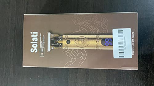 Hair Clippers for Men, Professional Electric Haircut Kit, Zero Gapped Clippers, Beard Trimmer Cordless Rechargeable T-Blade Hair clipper (Gold)