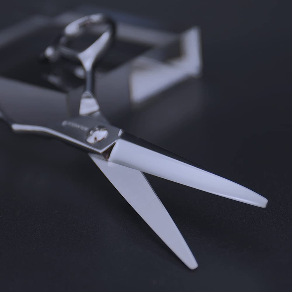 AOLANDUO Hair Cutting Scissor-Extremely Sharp-Offset Design Using Japanese JP440C Stainless Steel Hair Scissor for Barbers & Salon Stylists- Smooth Motion Fine Craftsmanship Barber Scissor (Classic)