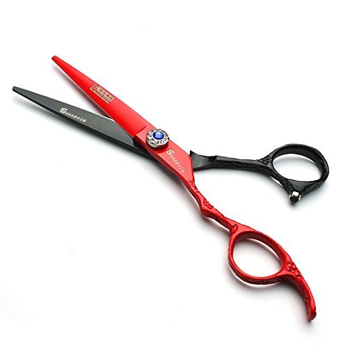 6 Inch Professional Left Handed Hairdressing Scissors Set 440C Hairdressing Scissors (3PCS-B)