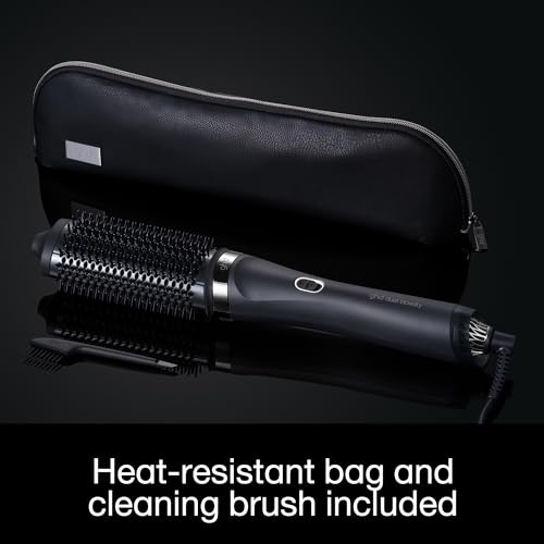 ghd Duet Blowdry-Hair Dryer Brush-Wet to Blow Dried with No Heat Damaage, 3X more Volume, 24hr Long Lasting Results, Blow Dry with No Fizz, 50% More Shine, Black/White