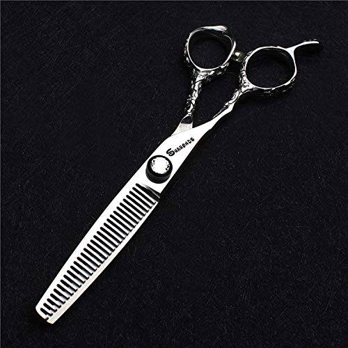 6 Inch Professional Left Handed Hairdressing Scissors Set 440C Hairdressing Scissors (3PCS-B)