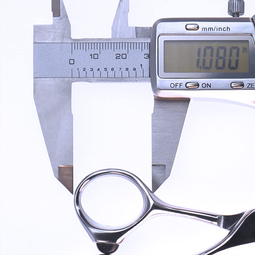 AOLANDUO Hair Cutting Scissor-Extremely Sharp-Offset Design Using Japanese JP440C Stainless Steel Hair Scissor for Barbers & Salon Stylists- Smooth Motion Fine Craftsmanship Barber Scissor (Classic)