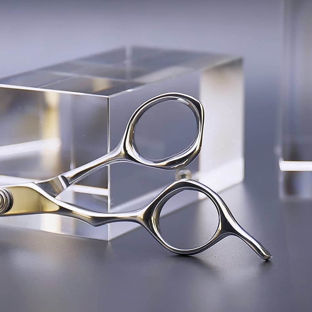 AOLANDUO Hair Cutting Scissor-Extremely Sharp-Offset Design Using Japanese JP440C Stainless Steel Hair Scissor for Barbers & Salon Stylists- Smooth Motion Fine Craftsmanship Barber Scissor (Classic)