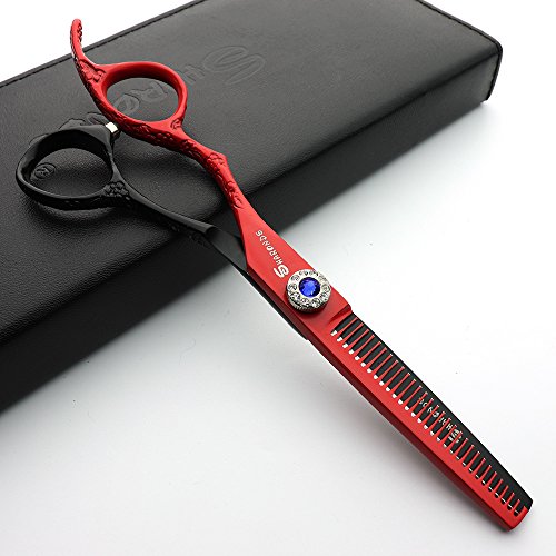 6 Inch Professional Left Handed Hairdressing Scissors Set 440C Hairdressing Scissors (3PCS-B)