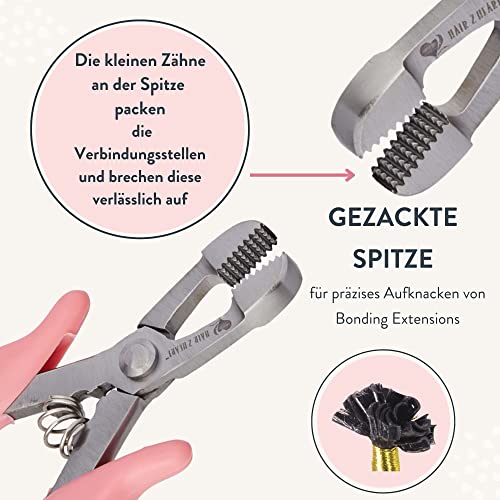 hair2heart Remover Pliers | Bonding Hair Extensions Remover Tool - Efficiently Removes Keratin and Micro Rings, Ensuring Safe and Easy Extension Removal