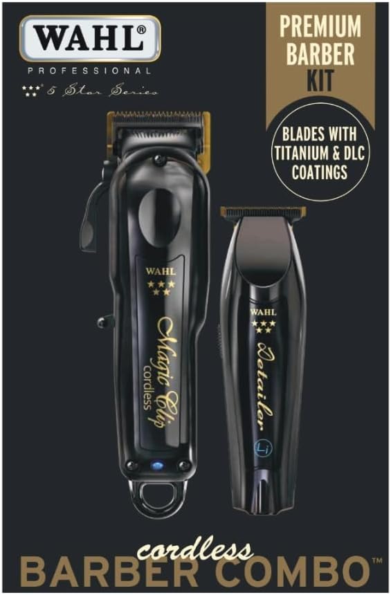 Wahl Professional 5 Star Cordless Magic Clip & Cordless Detailer Li Combo - Model 56458