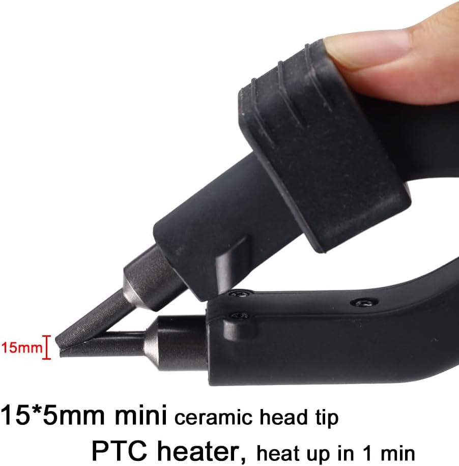 GlamorDove Hair Extensions Tool Fusion Melting Heat Iron Hair Connector with Heat Shield Guards Wand for Keratin Bonding Tool for C/U/I/Flat Tip US Plug Temperature Adjustable