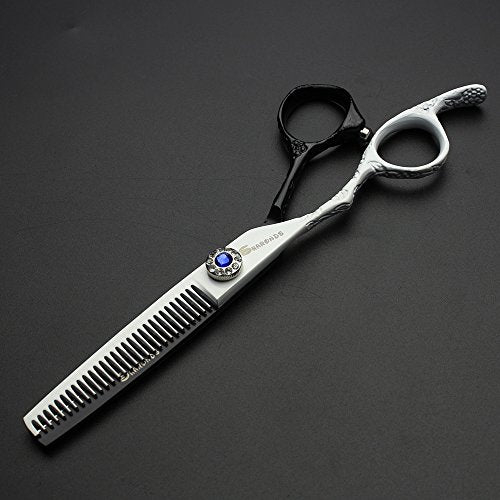 6 Inch Professional Left Handed Hairdressing Scissors Set 440C Hairdressing Scissors (3PCS-B)