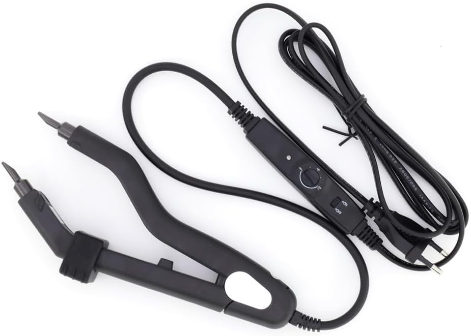 GlamorDove Hair Extensions Tool Fusion Melting Heat Iron Hair Connector with Heat Shield Guards Wand for Keratin Bonding Tool for C/U/I/Flat Tip US Plug Temperature Adjustable