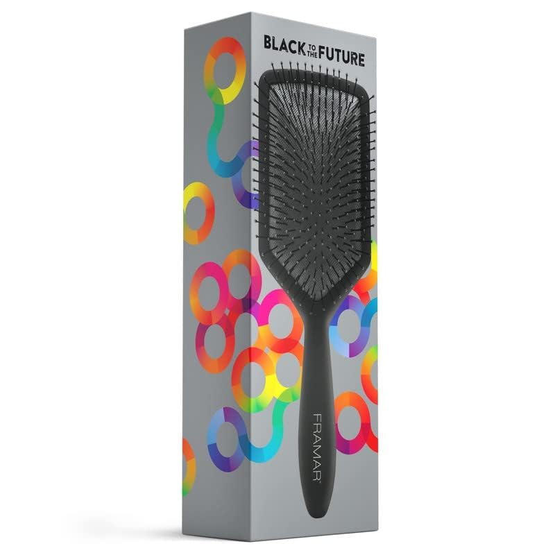 FRAMAR Detangling Hair Brush, Paddle Brush – Elegant Hair Brush For Women, Detangler Brush, Brosse A Cheveux, Curly Hair Brush, Hair Detangler for Women, Men and Children - Cow Print
