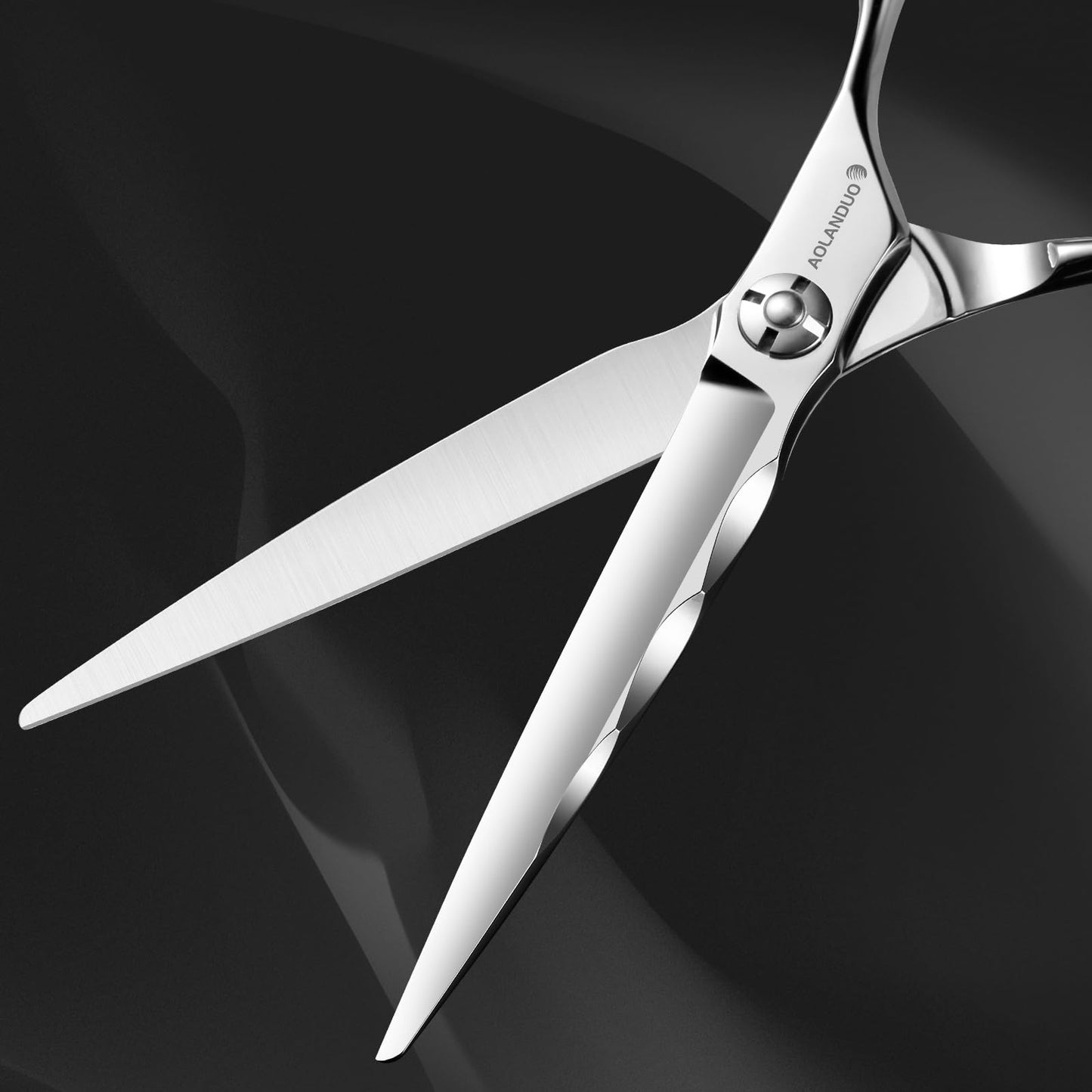 AOLANDUO Hair Cutting Scissor-Extremely Sharp-Offset Design Using Japanese JP440C Stainless Steel Hair Scissor for Barbers & Salon Stylists- Smooth Motion Fine Craftsmanship Barber Scissor (Classic)