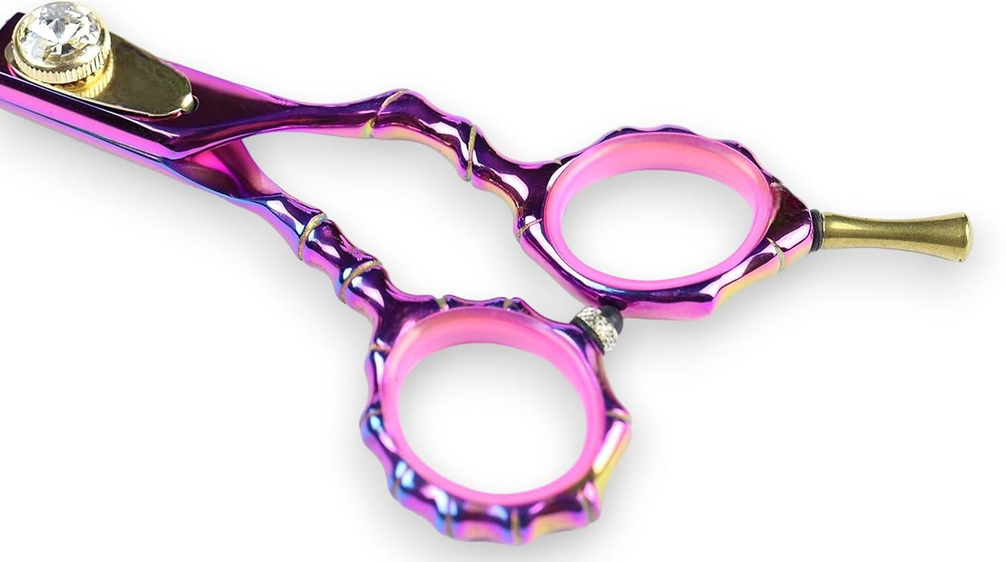 Hair Cutting Scissors, 5.5" Professional Razor Edge Titanium Coated (Multi Color Pink) Hairdressing Shears Hair Barber Scissor Personal/Professional Use 440C Japanese Surgical Stainless by DreamCut