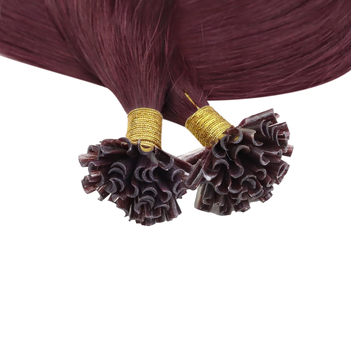 Full Shine Cold Fusion Prebonded Human Hair Extensions with Microbeads Color 18 Ash Blonde Highlighted 613 Blonde Micro Link Straight Hair 22 Inch Natural Hair Extensions for Women 50 Strands