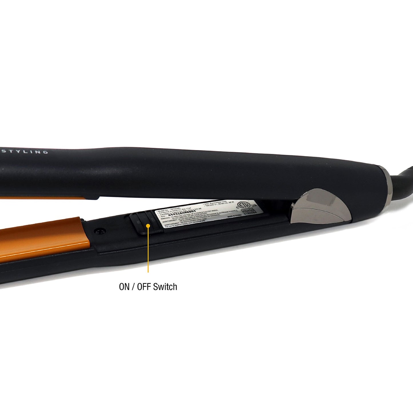 GlamPalm Volumizing Iron, 1" Hair Volumizer with Digital LCD. Classic Ceramic Coated Plates with Adjustable Temperature Straightens & Curls for Smooth and Silky Hairstyle. Heats Up Instantly