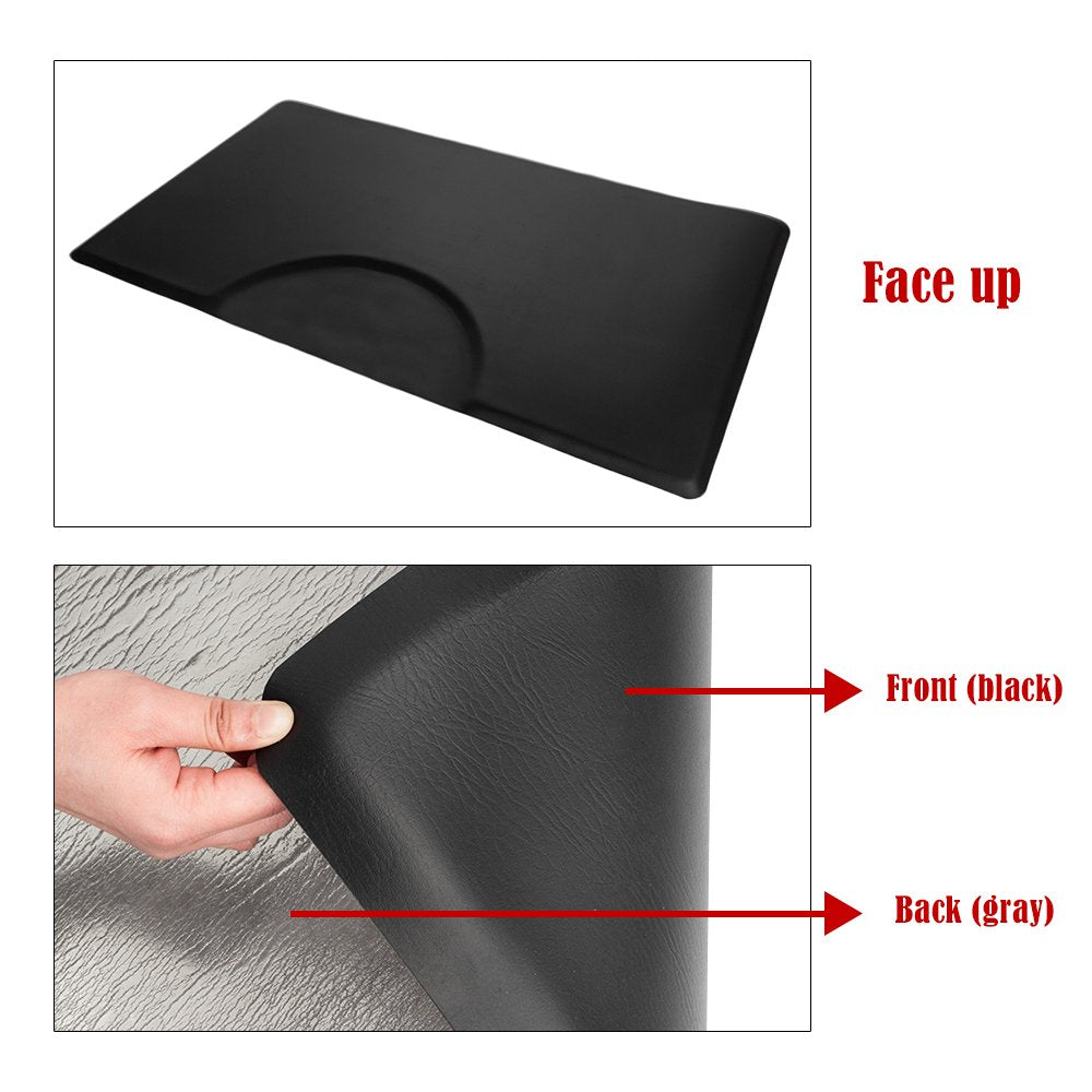 Mefeir 3' x 5' - 7/8'' Thick Salon Anti Fatigue Mat for Hair Stylist, Rectangle Comfort Barber Shop Beauty Floor Mats Under Styling Chair