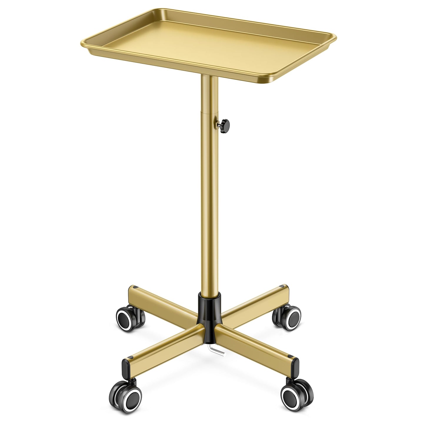 Salon Tray Tattoo Tray Salon Cart for Hair Stylist Salon Trolley Cart with Wheels Salon Rolling Tray-Pink