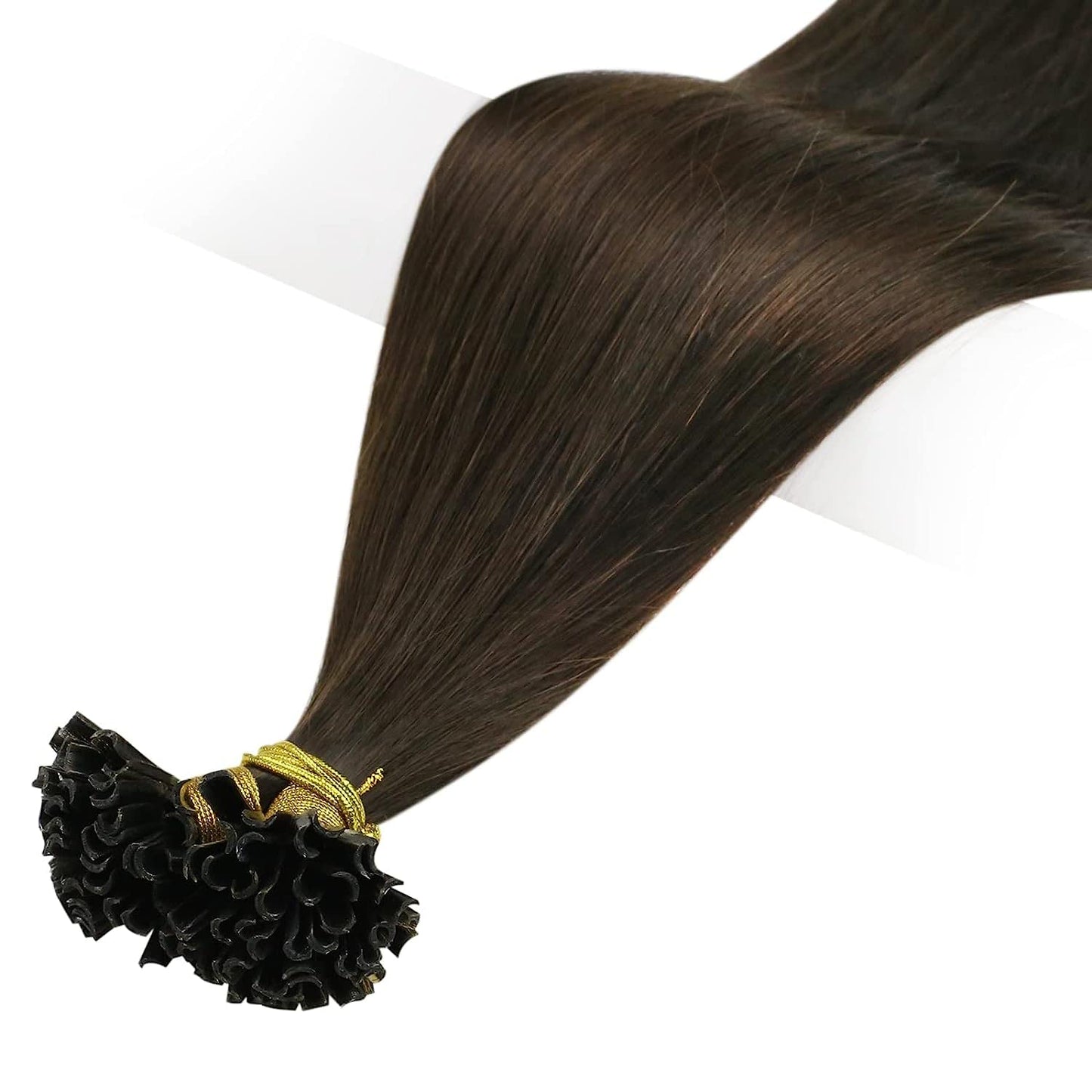 Full Shine Cold Fusion Prebonded Human Hair Extensions with Microbeads Color 18 Ash Blonde Highlighted 613 Blonde Micro Link Straight Hair 22 Inch Natural Hair Extensions for Women 50 Strands