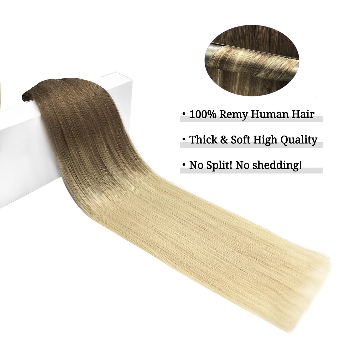 DOORES Seamless Clip in Hair Extensions Real Human Hair, Jet Black 150g 7pcs 20 Inch, Hair Extensions Clip in Human Hair Extensions Clip ins with Thin Weft Thick Straight Hair