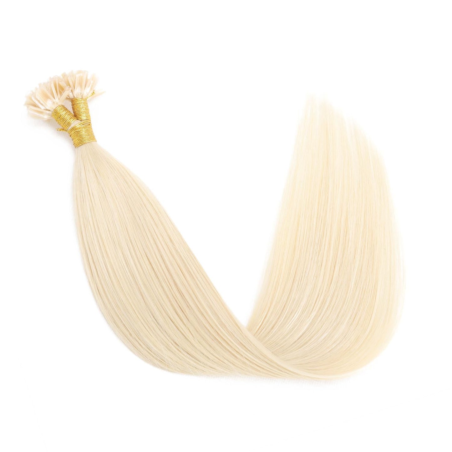 U Tip Hair Extensions Real Human Hair 50 Strands 50g 20inch Balayage Ombre Walnut Brown to Ash Brown and Blonde Pre Bonded Hair Extensions Nail U Tip Hair Extensions #3/8/22 20inch