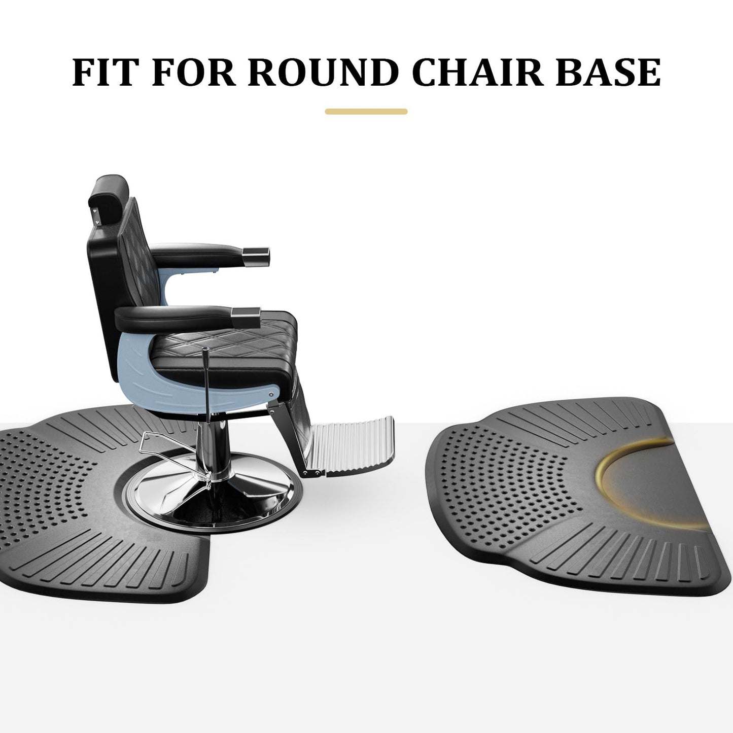 Mefeir 3' x 5' - 7/8'' Thick Salon Anti Fatigue Mat for Hair Stylist, Rectangle Comfort Barber Shop Beauty Floor Mats Under Styling Chair