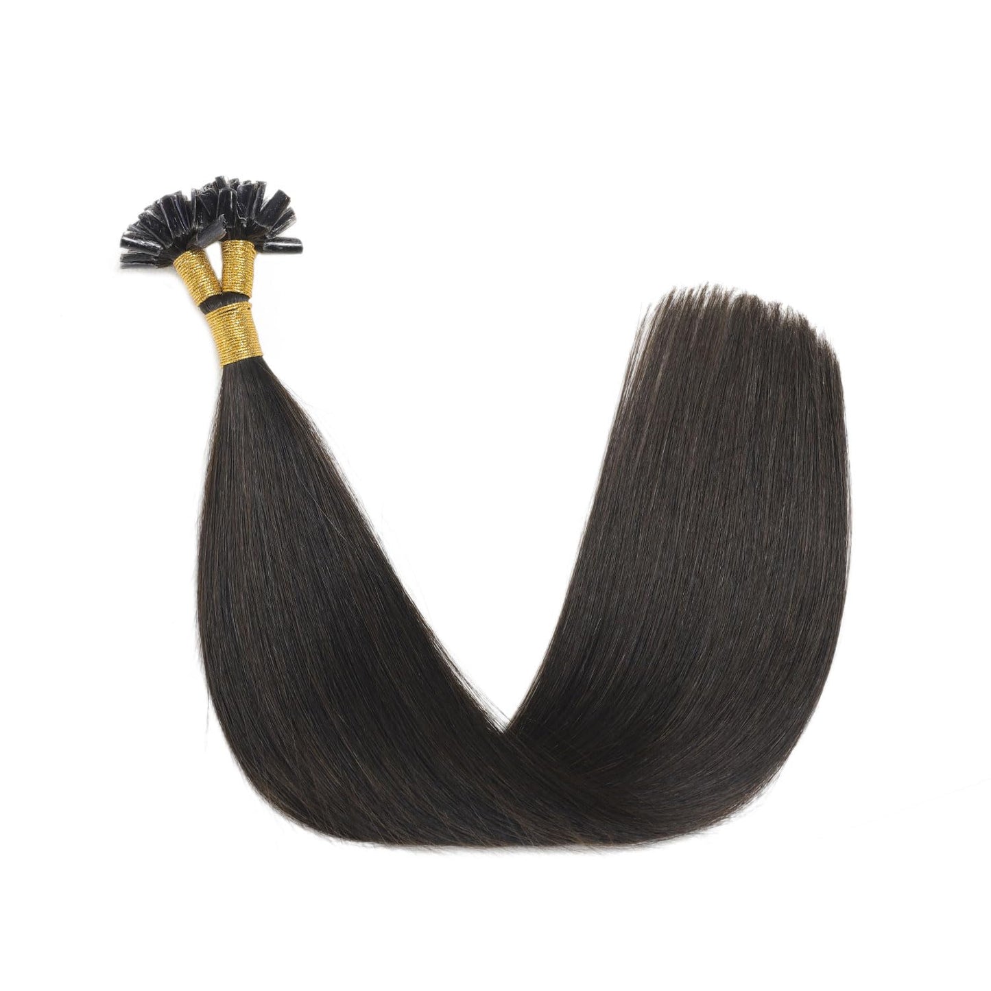 U Tip Hair Extensions Real Human Hair 50 Strands 50g 20inch Balayage Ombre Walnut Brown to Ash Brown and Blonde Pre Bonded Hair Extensions Nail U Tip Hair Extensions #3/8/22 20inch