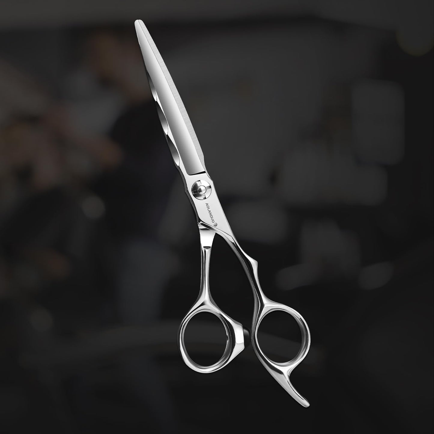 AOLANDUO Hair Cutting Scissor-Extremely Sharp-Offset Design Using Japanese JP440C Stainless Steel Hair Scissor for Barbers & Salon Stylists- Smooth Motion Fine Craftsmanship Barber Scissor (Classic)