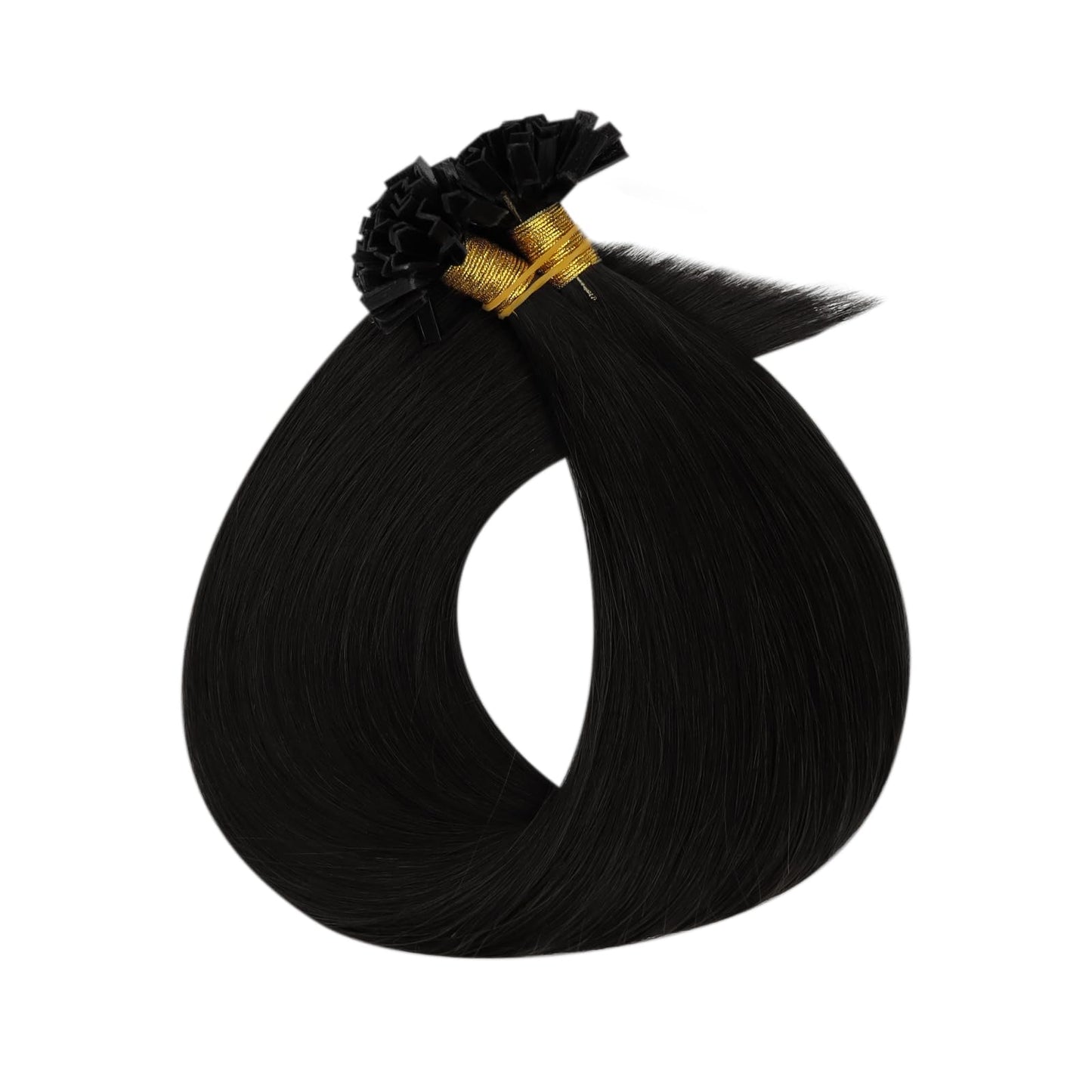 Full Shine Cold Fusion Prebonded Human Hair Extensions with Microbeads Color 18 Ash Blonde Highlighted 613 Blonde Micro Link Straight Hair 22 Inch Natural Hair Extensions for Women 50 Strands