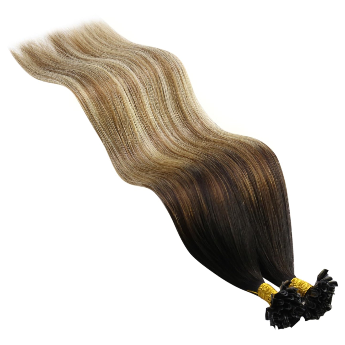 REMY premium Micro Link Hair Extensions Highlight Micro Loop Hair Extensions Real Human Hair Light Brown Highlights Blonde Micro Extensions Real Human Hair Add Hair Volume 18 Inch 50s/50g
