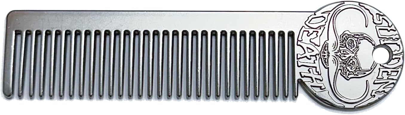 Death Grip Platinum Edition Mustache Comb for Men