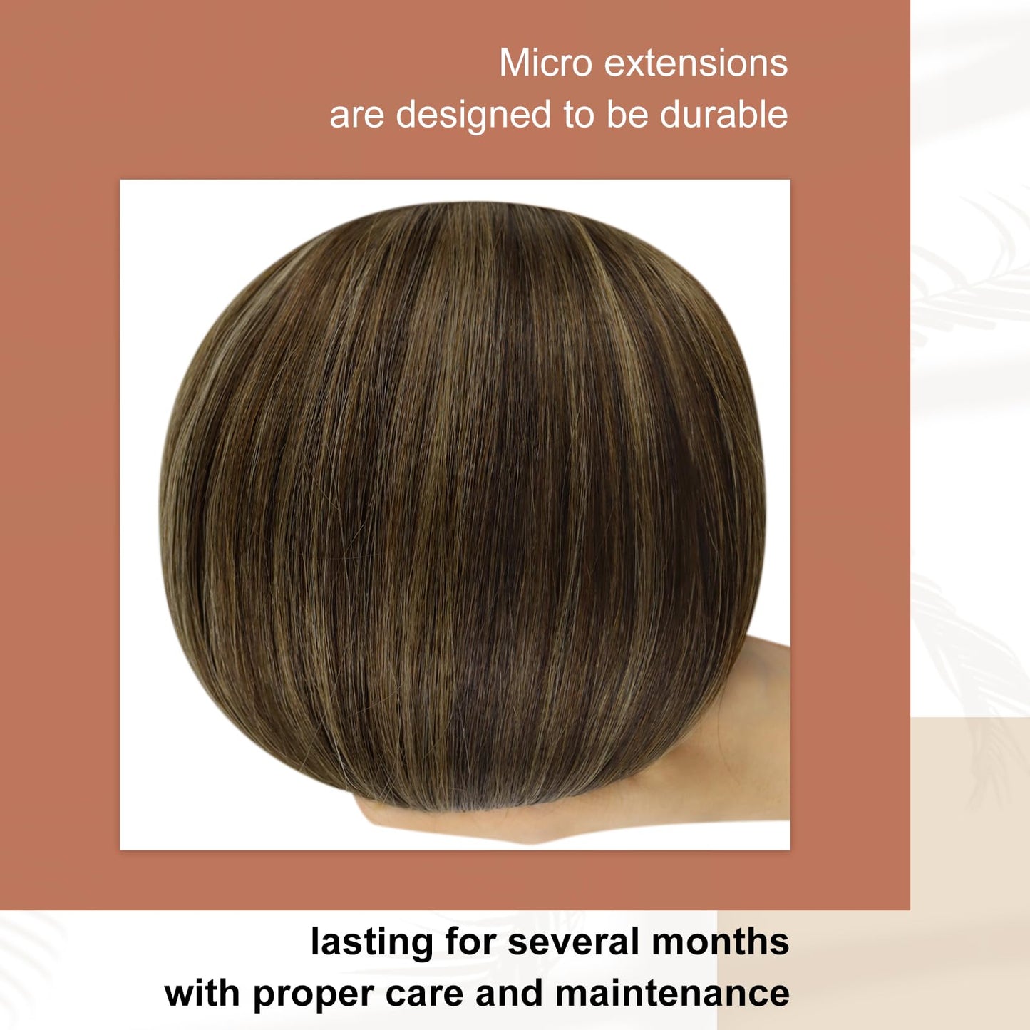 Full Shine Cold Fusion Prebonded Human Hair Extensions with Microbeads Color 18 Ash Blonde Highlighted 613 Blonde Micro Link Straight Hair 22 Inch Natural Hair Extensions for Women 50 Strands