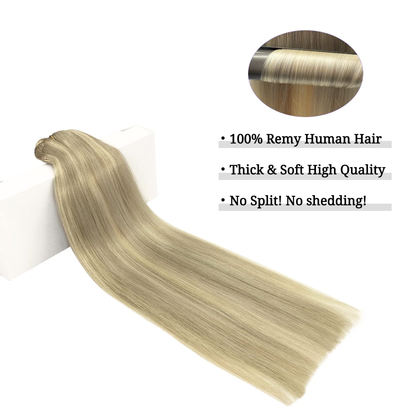 DOORES Seamless Clip in Hair Extensions Real Human Hair, Jet Black 150g 7pcs 20 Inch, Hair Extensions Clip in Human Hair Extensions Clip ins with Thin Weft Thick Straight Hair