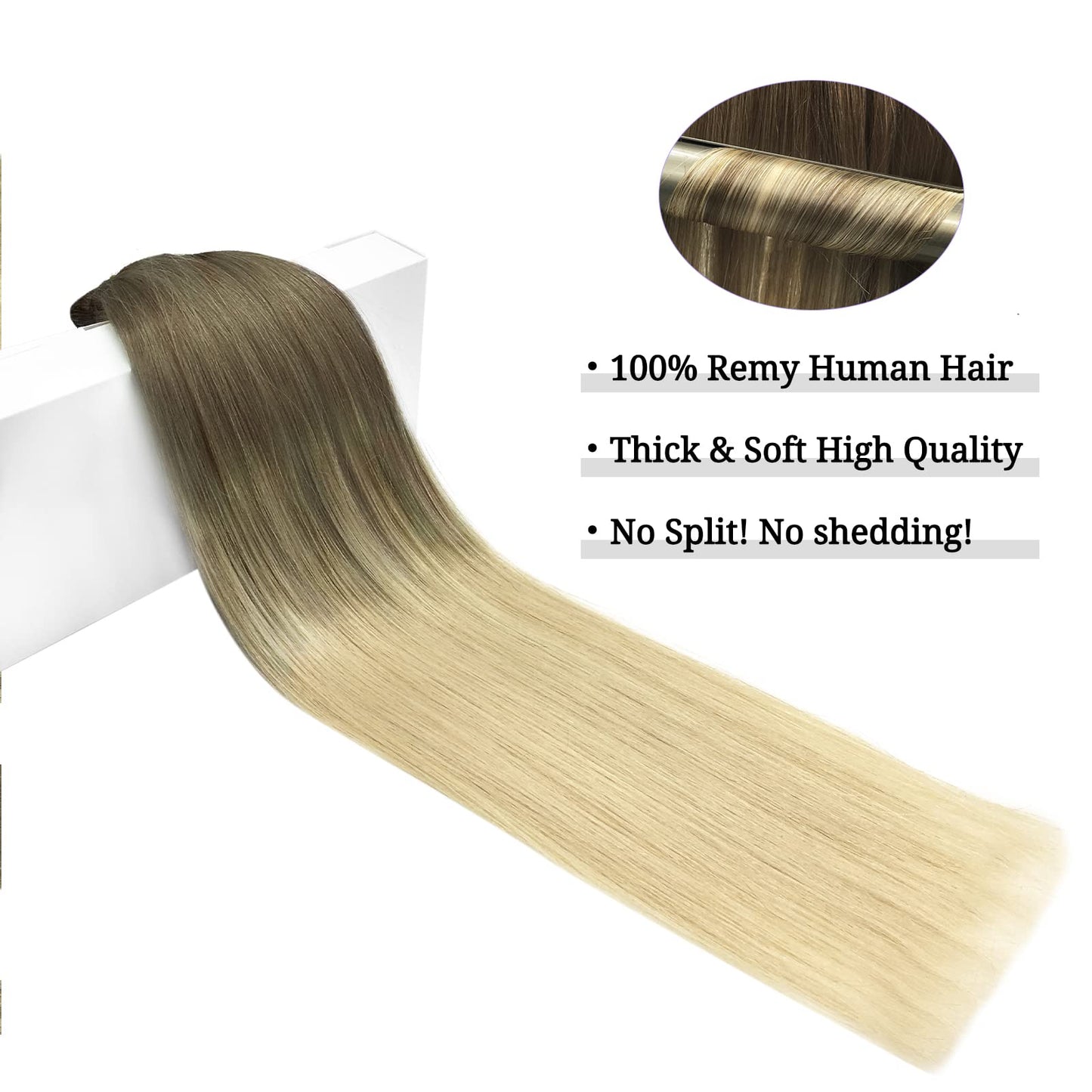 DOORES Seamless Clip in Hair Extensions Real Human Hair, Jet Black 150g 7pcs 20 Inch, Hair Extensions Clip in Human Hair Extensions Clip ins with Thin Weft Thick Straight Hair