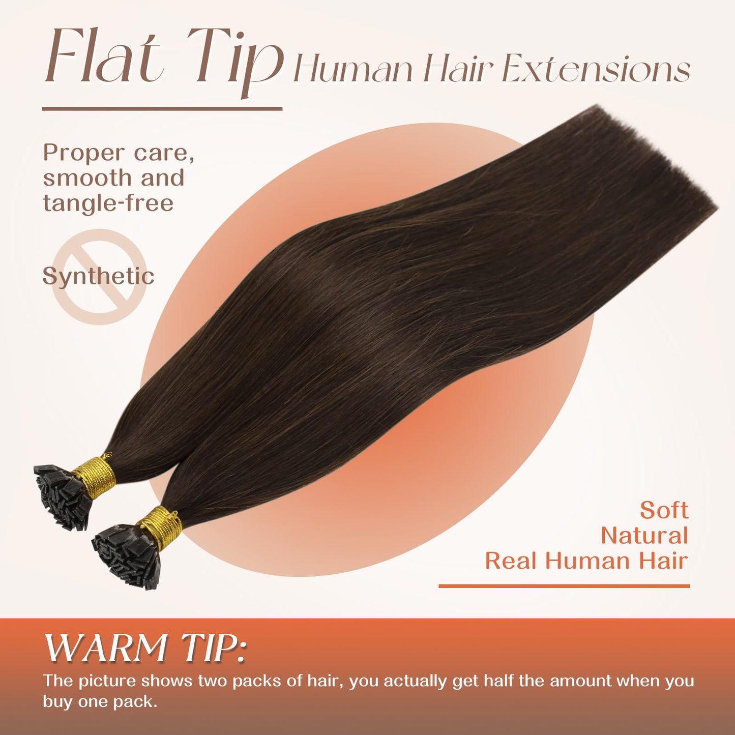 Remy Flat Tip Hair Extensions Human Hair Keratin Fusion Hair Extensions Real Human Hair Extensions for Women 50G/50S Warm Ash Blonde Highlight Bleach Blonde 16inch