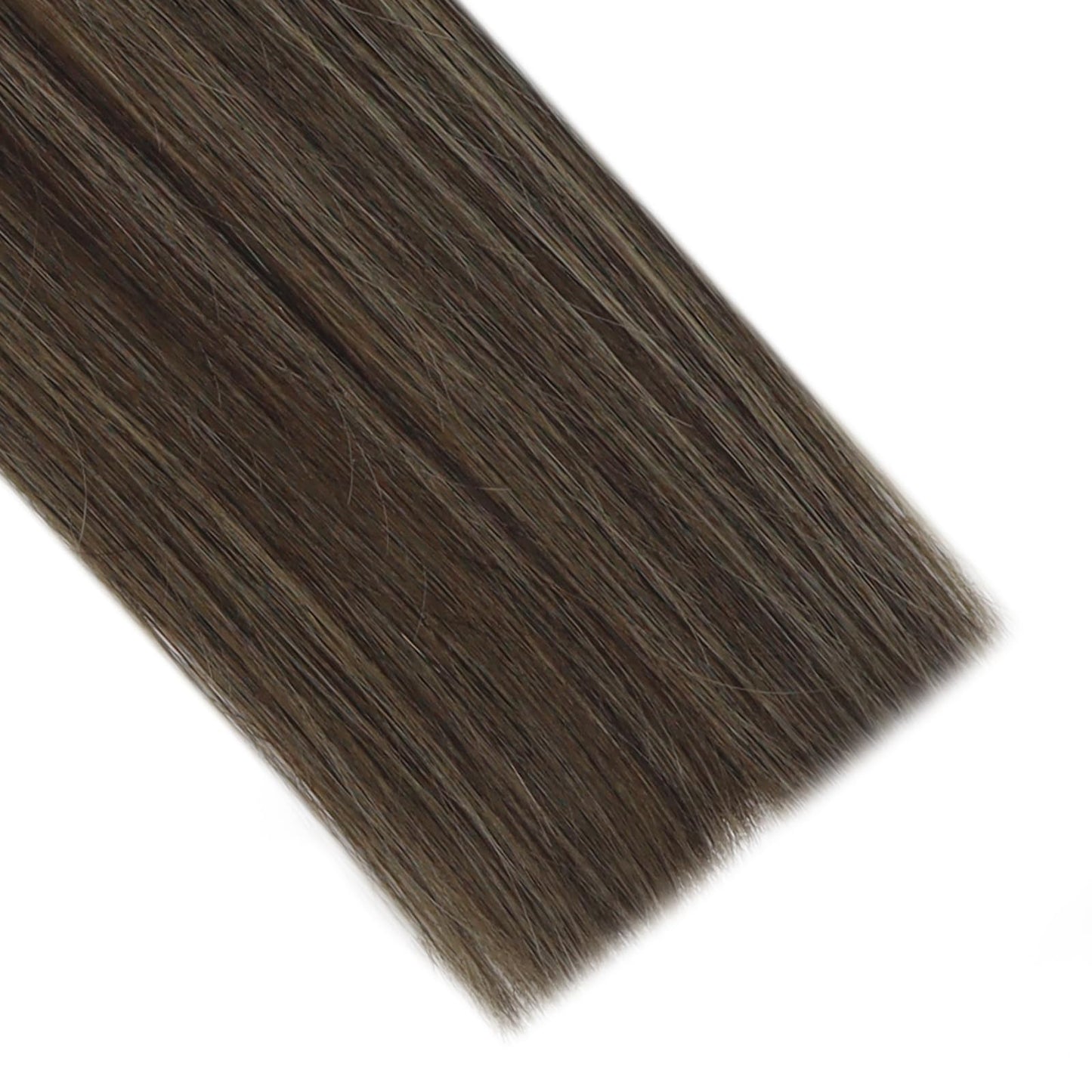 Full Shine Cold Fusion Prebonded Human Hair Extensions with Microbeads Color 18 Ash Blonde Highlighted 613 Blonde Micro Link Straight Hair 22 Inch Natural Hair Extensions for Women 50 Strands