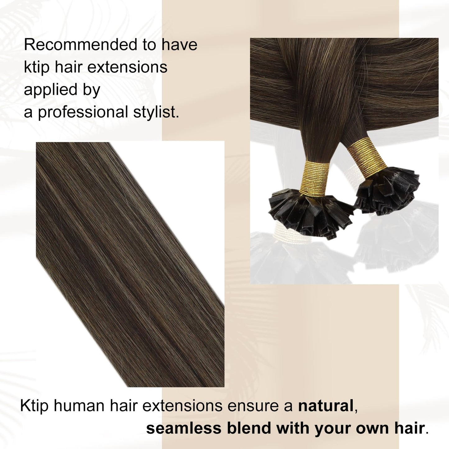 Full Shine Cold Fusion Prebonded Human Hair Extensions with Microbeads Color 18 Ash Blonde Highlighted 613 Blonde Micro Link Straight Hair 22 Inch Natural Hair Extensions for Women 50 Strands