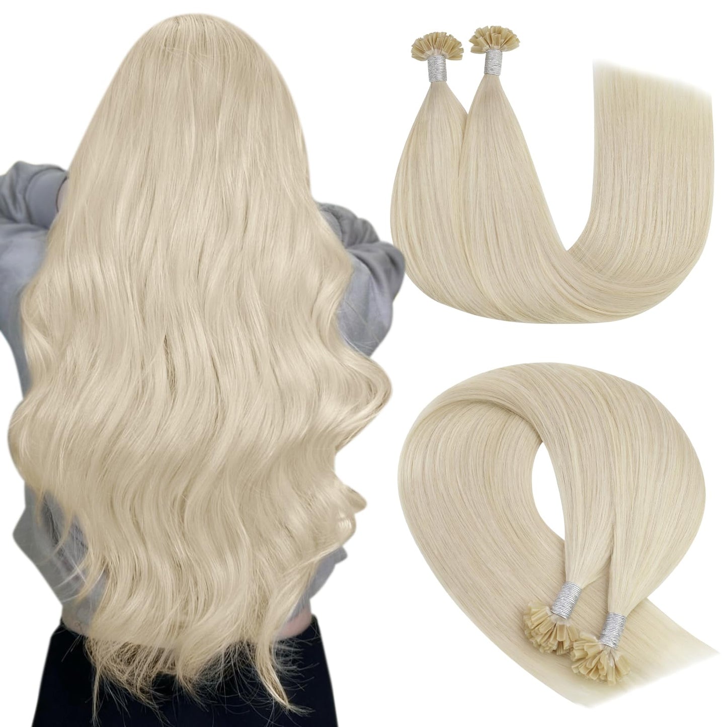 REMY premium Micro Link Hair Extensions Highlight Micro Loop Hair Extensions Real Human Hair Light Brown Highlights Blonde Micro Extensions Real Human Hair Add Hair Volume 18 Inch 50s/50g