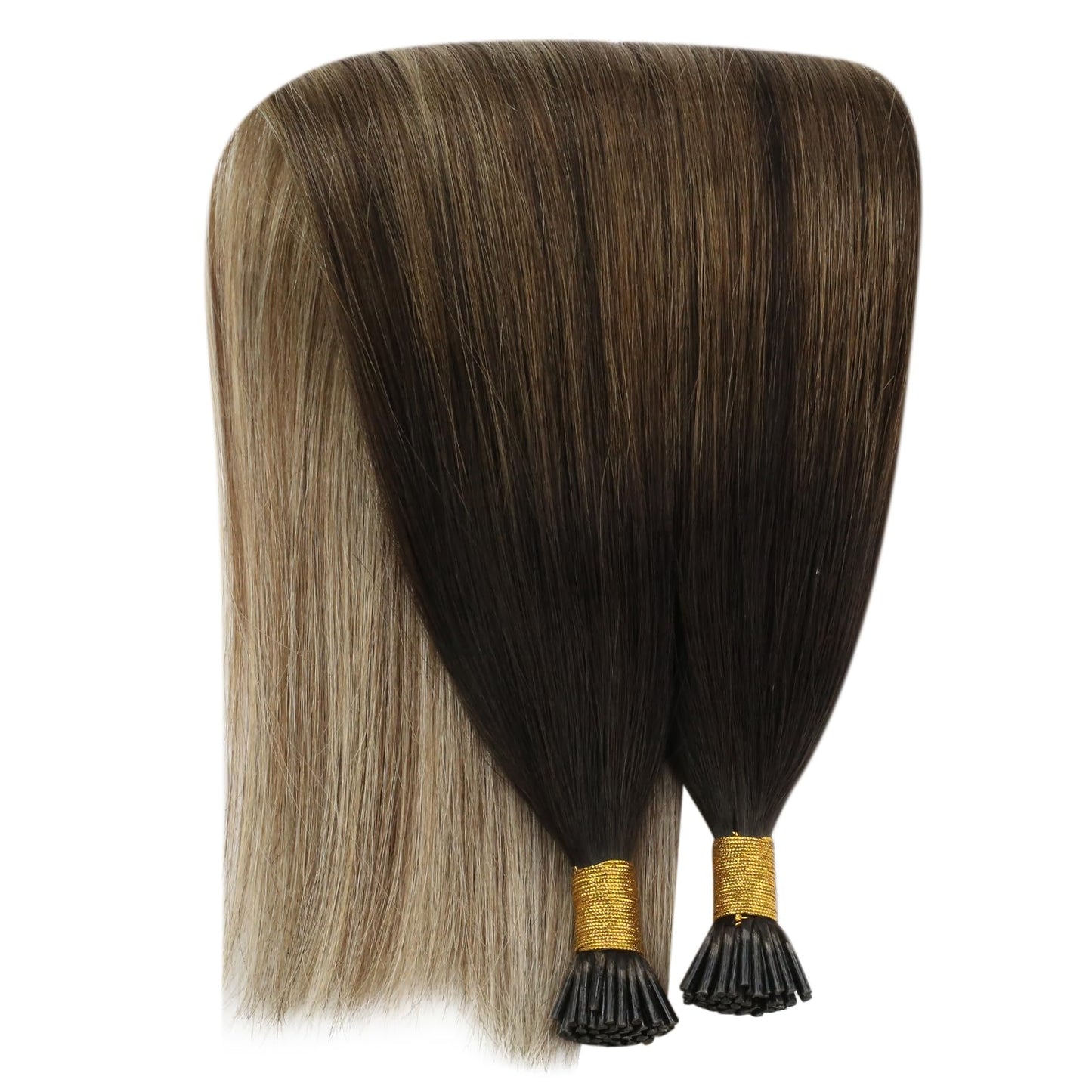 REMY premium Micro Link Hair Extensions Highlight Micro Loop Hair Extensions Real Human Hair Light Brown Highlights Blonde Micro Extensions Real Human Hair Add Hair Volume 18 Inch 50s/50g