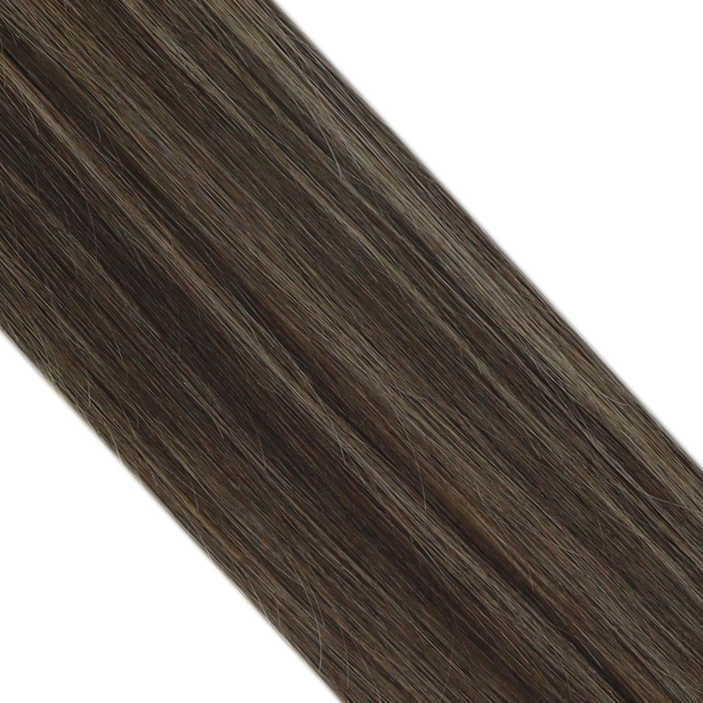 Full Shine Cold Fusion Prebonded Human Hair Extensions with Microbeads Color 18 Ash Blonde Highlighted 613 Blonde Micro Link Straight Hair 22 Inch Natural Hair Extensions for Women 50 Strands