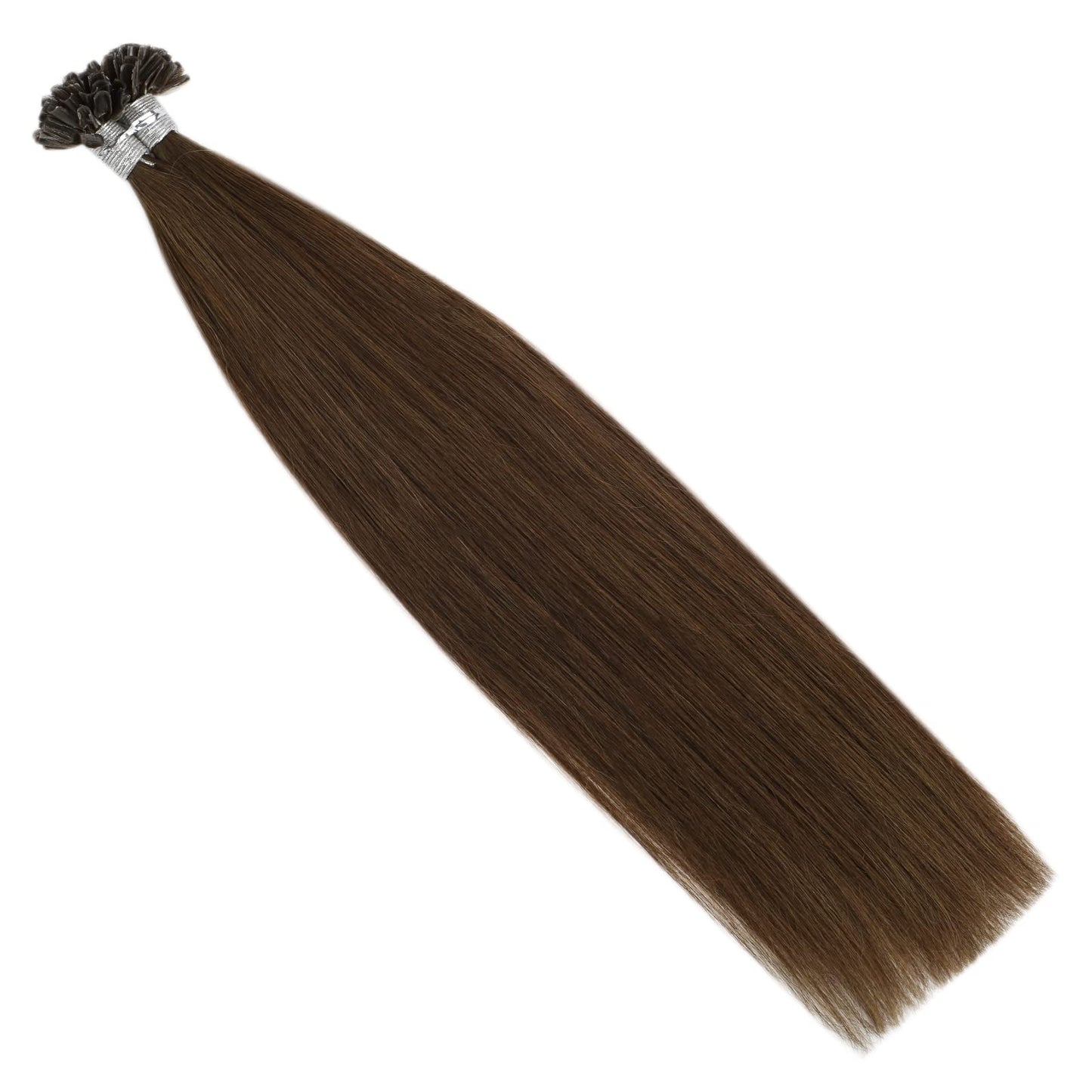 Full Shine Cold Fusion Prebonded Human Hair Extensions with Microbeads Color 18 Ash Blonde Highlighted 613 Blonde Micro Link Straight Hair 22 Inch Natural Hair Extensions for Women 50 Strands