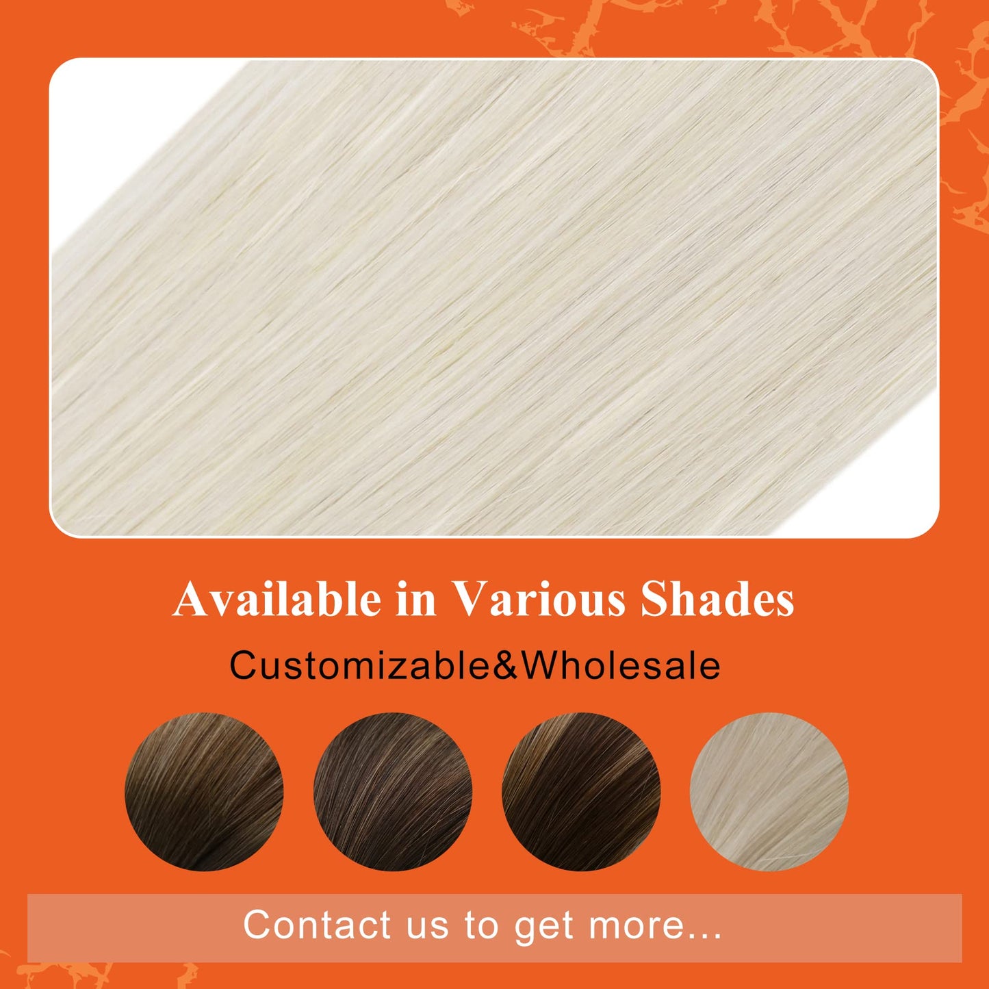 Full Shine Cold Fusion Prebonded Human Hair Extensions with Microbeads Color 18 Ash Blonde Highlighted 613 Blonde Micro Link Straight Hair 22 Inch Natural Hair Extensions for Women 50 Strands