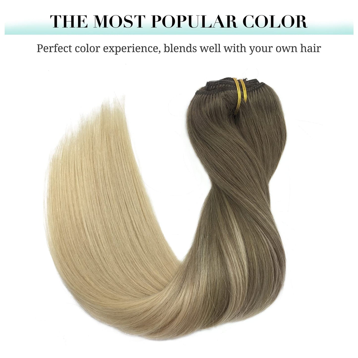 DOORES Seamless Clip in Hair Extensions Real Human Hair, Jet Black 150g 7pcs 20 Inch, Hair Extensions Clip in Human Hair Extensions Clip ins with Thin Weft Thick Straight Hair