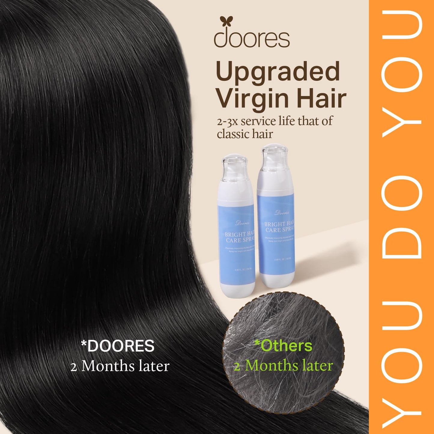 DOORES Seamless Clip in Hair Extensions Real Human Hair, Jet Black 150g 7pcs 20 Inch, Hair Extensions Clip in Human Hair Extensions Clip ins with Thin Weft Thick Straight Hair