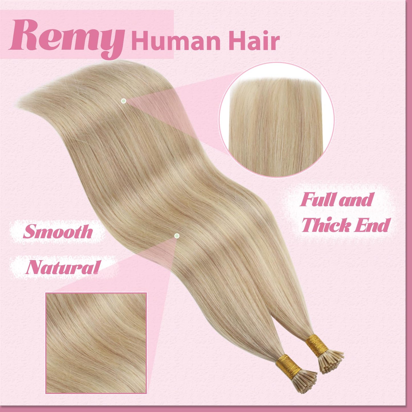REMY premium Micro Link Hair Extensions Highlight Micro Loop Hair Extensions Real Human Hair Light Brown Highlights Blonde Micro Extensions Real Human Hair Add Hair Volume 18 Inch 50s/50g
