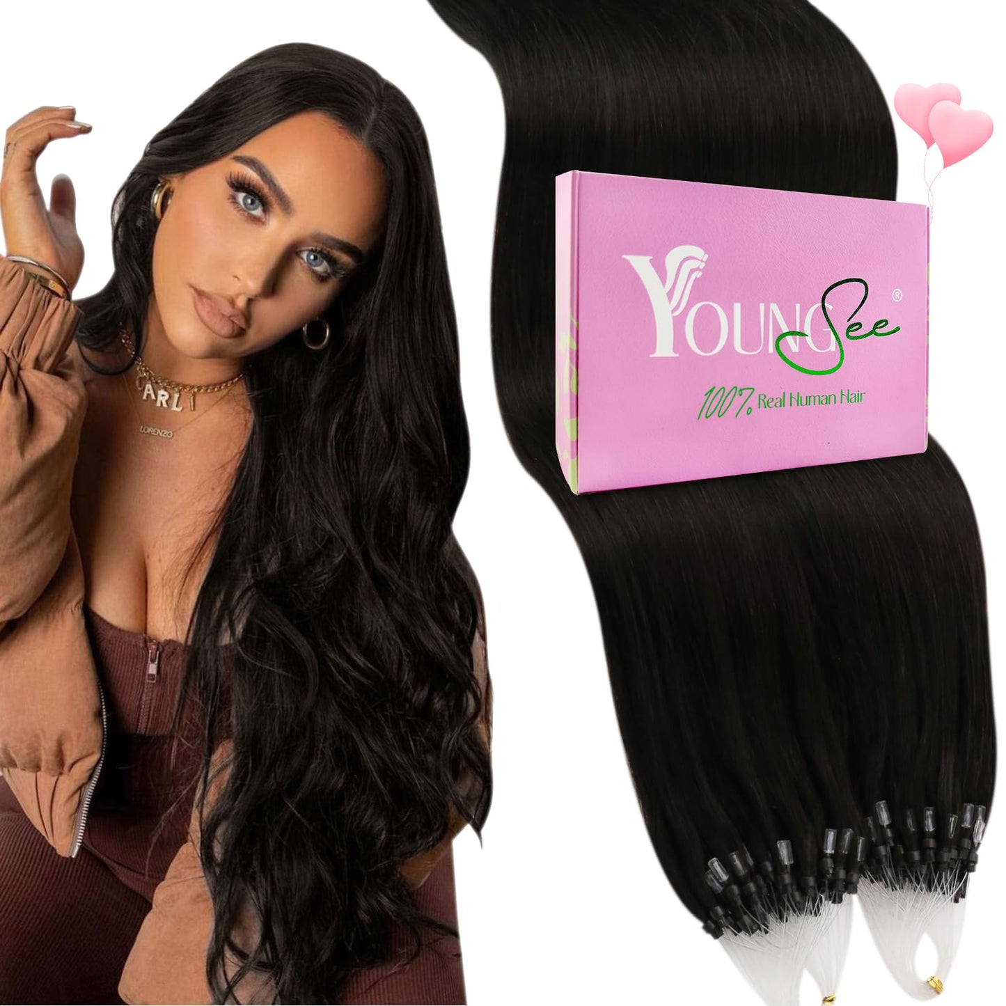 REMY premium Micro Link Hair Extensions Highlight Micro Loop Hair Extensions Real Human Hair Light Brown Highlights Blonde Micro Extensions Real Human Hair Add Hair Volume 18 Inch 50s/50g