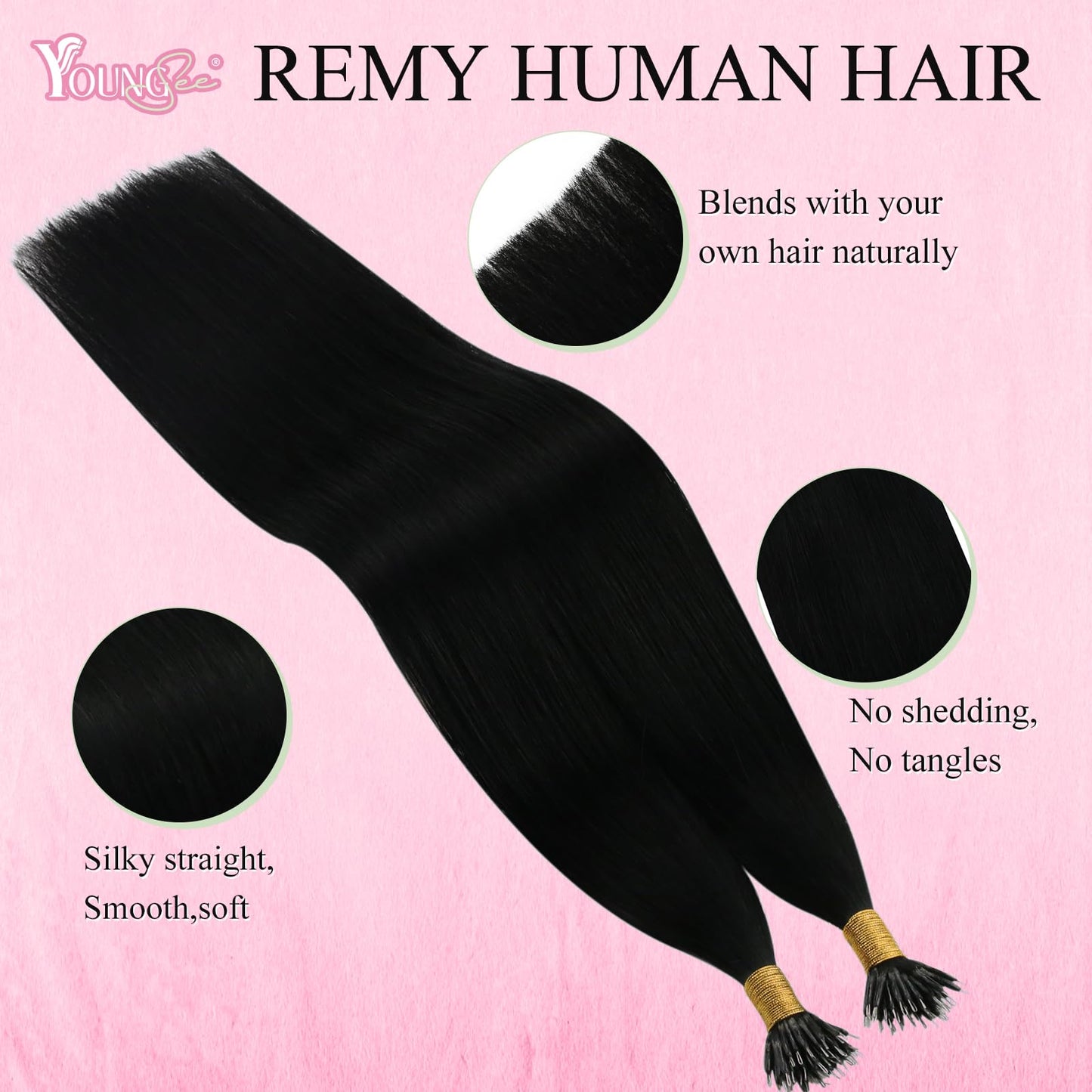 REMY premium Micro Link Hair Extensions Highlight Micro Loop Hair Extensions Real Human Hair Light Brown Highlights Blonde Micro Extensions Real Human Hair Add Hair Volume 18 Inch 50s/50g
