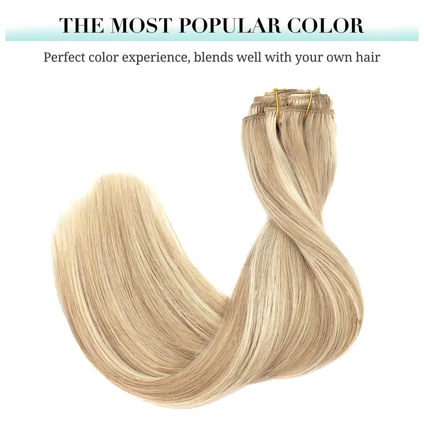 DOORES Seamless Clip in Hair Extensions Real Human Hair, Jet Black 150g 7pcs 20 Inch, Hair Extensions Clip in Human Hair Extensions Clip ins with Thin Weft Thick Straight Hair