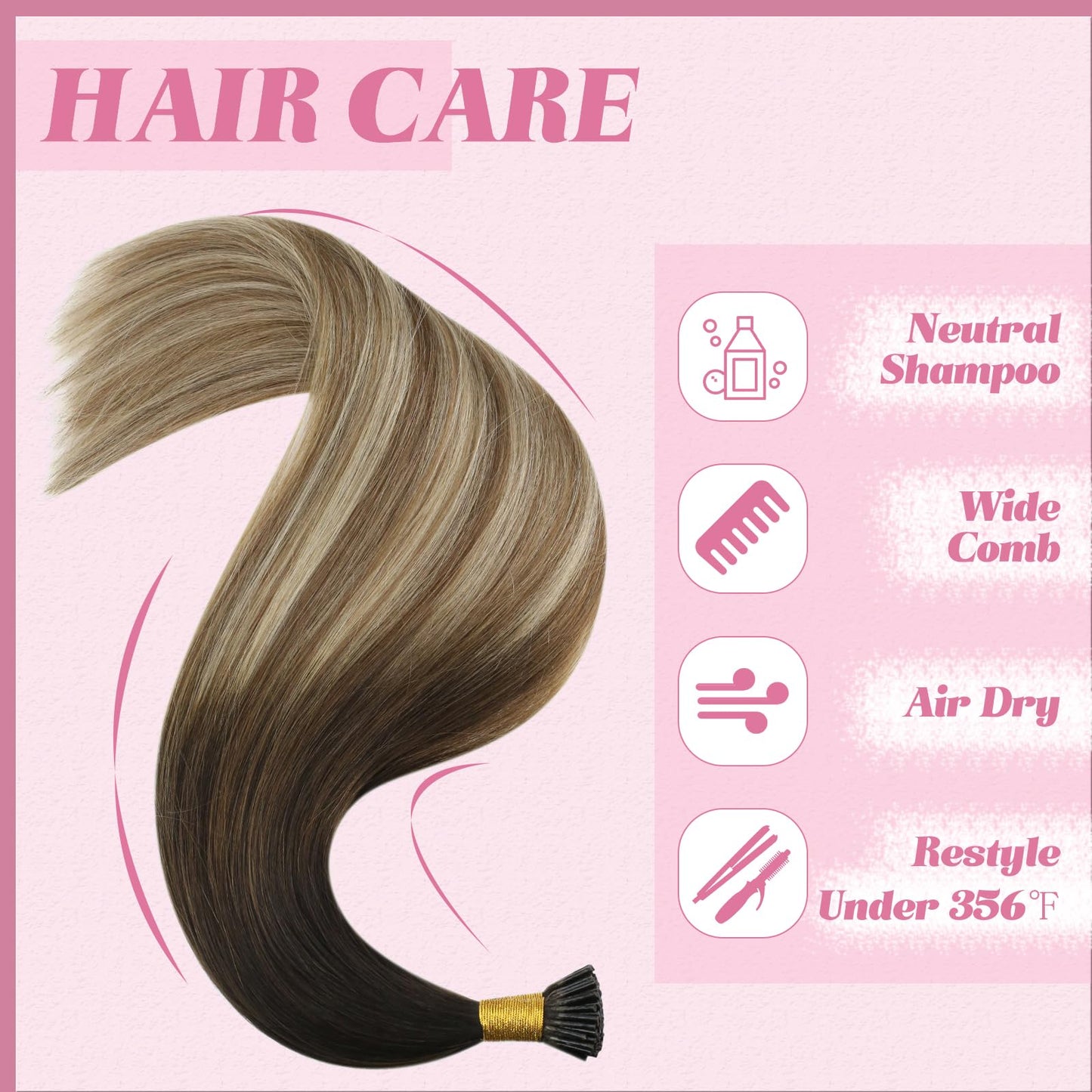 REMY premium Micro Link Hair Extensions Highlight Micro Loop Hair Extensions Real Human Hair Light Brown Highlights Blonde Micro Extensions Real Human Hair Add Hair Volume 18 Inch 50s/50g